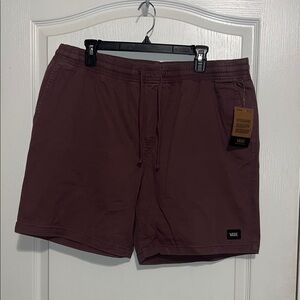 Vans Men's Burgundy Drawstring Shorts